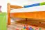 tienerbed / jeugdbed massief grenen kleur eiken 84, incl. lattenbodem - 100 x 200 cm