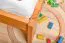 Kinderbed / tienerbed / jeugdbed massief grenen kleur: elzenhout 76, incl. lattenbodem - 100 x 200 cm (B x L)