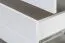 Nachtkommode Sabadell 21, Farbe: Weiß / Weiß Hochglanz - 67 x 45 x 38 cm (H x B x T)