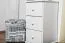 dressoir / ladekast massief grenen, wit Junco 150 - 78 x 40 x 42 cm (H x B x D)
