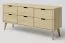 Ladekast /dressoir massief grenen natuur Aurornis 39 - Afmetingen: 64 x 142 x 40 cm (H x B x D)