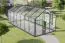 Kas - Radicchio L11 kas, wanden: 4 mm gehard glas, dak: 6 mm HKP meerwandig, grondoppervlakte: 11.00 m² - afmetingen: 500 x 220 cm (L x B)