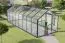 Kas - Radicchio L12 kas, wanden: 4 mm gehard glas, dak: 6 mm HKP meerwandig, grondoppervlakte: 12.50 m² - afmetingen: 570 x 220 cm (L x B)
