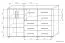 Ladekast /dressoir Aitape 48, kleur: donker Sonoma eiken / licht Sonoma eiken - afmetingen: 105 x 170 x 40 cm (H x B x D)