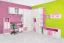 Kinderkamer - bureau Luis 04, kleur: eik wit / roze - 93 x 120 x 60 cm (H x B x D)