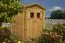 Gartenhaus Purgstall - 2,20 x 2,20 Meter aus 19mm Blockbohlen