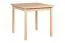 Complete eetkamerset F, 5-delig, houtkleur: eiken, eenvoudig ontwerp, 4 massief houten stoelen, robuuste tafel, ruimtebesparend, solide ontwerp
