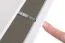 Kongsvinger 12 wandmeubel, kleur: grijs hoogglans / eiken Wotan - Afmetingen: 160 x 330 x 40 cm (H x B x D), met voldoende opbergruimte