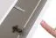 Elegant wandmeubel Kongsvinger 19, kleur: grijs hoogglans / eiken Wotan - afmetingen: 160 x 270 x 40 cm (H x B x D), met voldoende opbergruimte