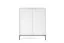Complete set voor de woonkamer F Worthing, 4-delig, kleur: wit / zwart / goud