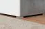 Tienerkamer - Open kast Lede 08, kleur: grijs / eiken / wit - afmetingen: 190 x 45 x 40 cm (H x B x D)