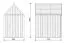 Tuinhuis / Onbehandeld / Grondoppervlakte: 4,50 m² / Scandinavische stijl / Buitenmaten: 162,4 x 207,7 cm / Zadeldak / Malmö 25 / Vurenhout