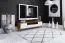 TV-onderkast Timaru 28 wilde eik geolied / wit, deels massief - Afmetingen: 48 x 180 x 40 cm (H x B x D)