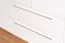 Draaideurkast / kleerkast met LED-ombouw Siumu 28 , kleur: wit / wit hoogglans - 226 x 187 x 60 cm (H x B x D)