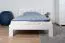 Kinderbett / Jugendbett Kiefer Vollholz massiv weiß lackiert A21, inkl. Lattenrost - Abmessung 140 x 200 cm 