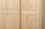 Kledingkast massief grenenhout natuur 014 - Afmetingen 190 x 80 x 60 cm (H x B x D)