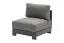 Loungestoel London van aluminium - kleur: antraciet, afmetingen: 770 x 840 x 670 mm