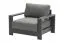 Loungestoel London van aluminium - kleur: antraciet, afmetingen: 1010 x 840 x 670 mm