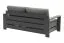Loungebank 2-zits London gemaakt van aluminium - kleur: antraciet, afmetingen: 1780 x 840 x 670 mm