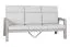 Verona 3-zits loungebank in aluminium - kleur: aluminium grijs, breedte: 1940 mm, diepte: 876 mm, hoogte: 965 mm, zithoogte: 330 mm