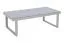 Outdoor salontafel Verona van aluminium - kleur: aluminium grijs, 1400 x 700 x 460 mm, aluminium frame, slijtvast, onderhoudsvriendelijk, tuinmeubilair