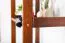 rek / open kast massief grenen kleur: walnoten Junco 54C - 200 x 60 x 30 cm (h x b x d)