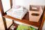 rek / open kast massief grenen kleur: walnoten Junco 54C - 200 x 60 x 30 cm (h x b x d)