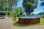 Sunnydream 04 vurenhouten zwembad, naturel, 5,30 x 1,36 meter, inclusief premium filtersysteem, filtermedium, zwembadtrap, zwembadfolie, vloer- en wandvlies, roestvrijstalen hoekverbindingen