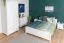 Witte slaapkamer compleet set J Junco, landhuis stijl, 5-delig, grenen hout, massief hout, bed 140 x 200 cm, 2 nachtkastjes, kledingkast, ladekast