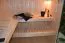 Buiten sauna / saunahuis Siloli met voorruimte, 72 mm wanddikte, kleur: zwart - buitenafmetingen (B x D): 200 x 396 cm