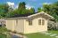 tuinhuis / chalet Scharnock 05 incl. vloer - 70 mm blokhut profielplanken, grondoppervlakte: 24,1 m², zadeldak