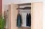 Drehtürenschrank / Kleiderschrank Kiunga 15, Farbe: Buche / Weiß - Abmessungen: 200 x 200 x 60 cm (H x B x T)