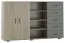 Dressoir / ladekast Ciomas 22, kleur: Sonoma eiken / grijs - afmetingen: 104 x 170 x 40 cm (H x B x D)