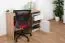 Jeugdkamer / tienerkamer - Bureau Alard 07, kleur: eiken / wit - Afmetingen: 80 x 120 x 52 cm (H x B x D)