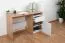 Jeugdkamer / tienerkamer - Bureau Alard 07, kleur: eiken / wit - Afmetingen: 80 x 120 x 52 cm (H x B x D)