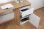 Jeugdkamer / tienerkamer - Bureau Alard 07, kleur: eiken / wit - Afmetingen: 80 x 120 x 52 cm (H x B x D)