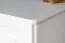 Bureau massief grenen massief hout wit gelakt Junco 192 - Afmetingen 75 x 110 x 55 cm