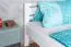 Modern eenpersoonsbed, logeerbed in wit massief beukenhout 115, incl. lattenbodem, matrasmaat 90 x 200 cm, duurzaam, snel en eenvoudig te monteren