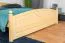 Tweepersoonsbed / logeerbed massief grenenhout, naturel 81, incl. lattenbodem - afmetingen 180 x 200 cm