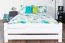 Modern jeugd- tienerbed massief grenen 83, incl. lattenbodem, in wit, ligvlak 160 x 200 cm, snelle en eenvoudige montage, professioneel afgewerkt