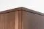 Kledingkast met decoratieve houtsnede massief grenen kleur walnoten Columba 01 - Afmetingen 195 x 80 x 59 cm