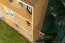 Open kast / boekenkast massief grenen natuur Aurornis 24 - Afmetingen: 125 x 96 x 40 cm (H x B x D)
