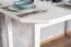 Eenvoudige eettafel massief grenen Junco 230A, witte tafel, keukentafel, 75 x 140 cm, snel en eenvoudig te monteren, robuust en stabiel
