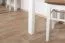 Uitschuifbare tafel massief wit grenen gelakt Junco 236E (hoekig) - afmeting 75 x 140 / 210 cm
