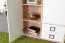 ladekast 27, kleur: beuken / wit - 134 x 86 x 37 cm (h x b x d)
