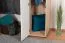 Kinderkamer - draaideurkast / kledingkast Benjamin 16, kleur: beuken / wit - 236 x 44 x 56 cm (h x b x d)