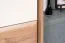 Draaideurkast / Kledingkast met ombouw Gataivai 43, kleur: beige hoogglans / walnoot - Afmetingen: 224 x 92 x 56 cm (H x B x D)