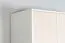 Kinderzimmer - Drehtürenschrank / Kleiderschrank Benjamin 19, Farbe: Weiß / Creme - Abmessungen: 236 x 126 x 56 cm (H x B x T)