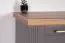 sideboard kast / ladekast Lotofaga 11, kleur: grijs / walnoten - 102 x 167 x 48 cm (H x B x D)