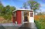 Tuinhuis / berging G274 Zweeds rood - 28 mm blokhut profielplanken, grondoppervlakte: 4,56 m², lessenaarsdak